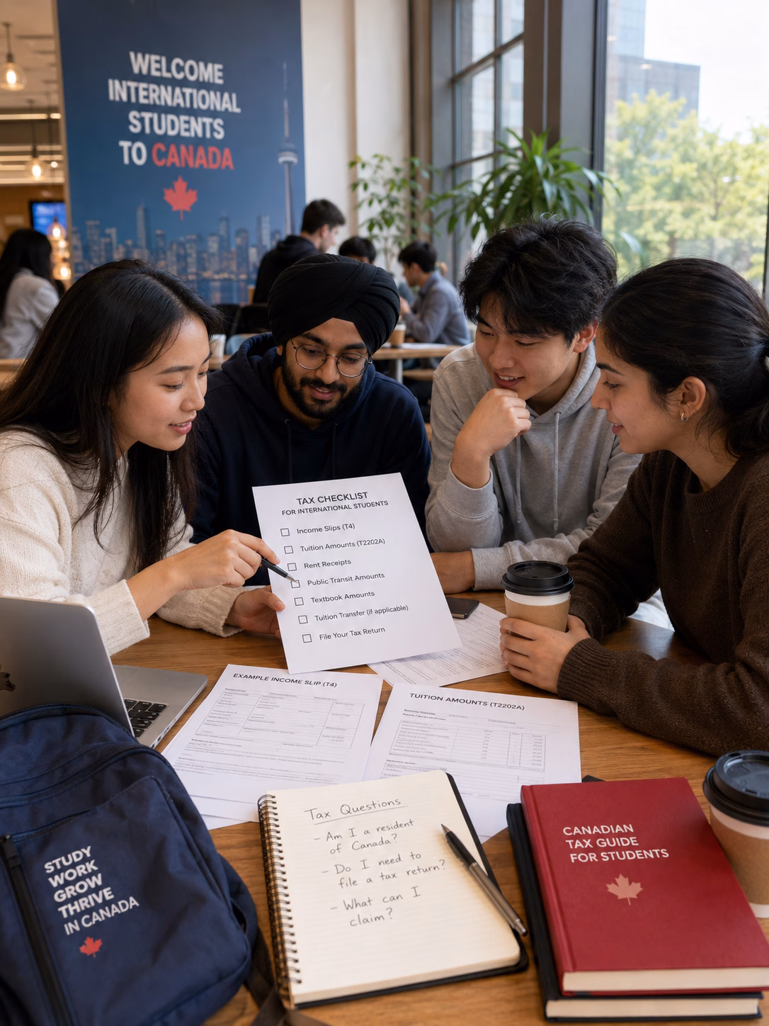 Impôts Ici : Fiscalité des étudiants internationaux Illustration de la page « Fiscalité des étudiants internationaux » d’Impôts Ici
