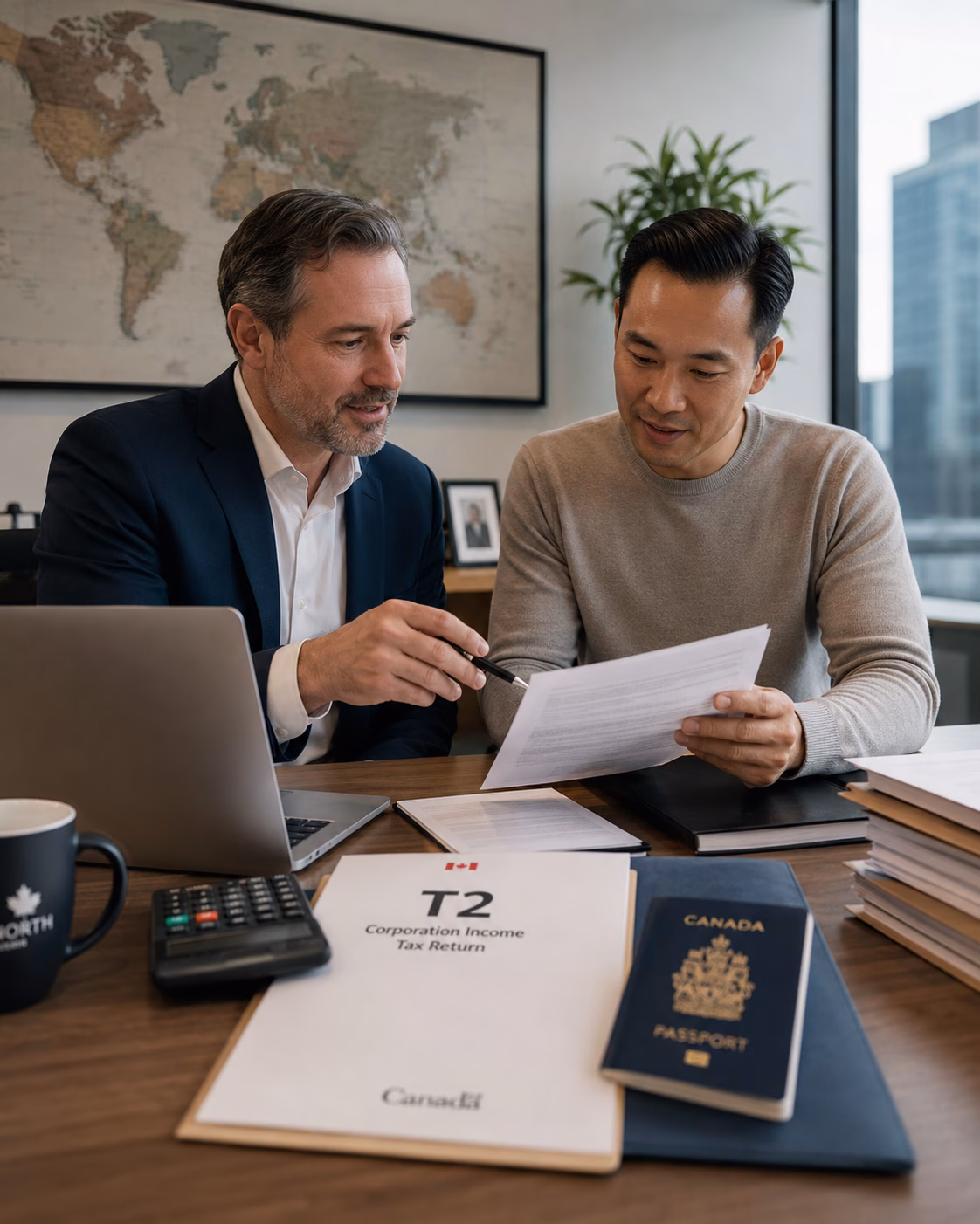 Impôts Ici : Déclaration T2 pour entreprises non-résidentes Illustration de la page « Déclaration T2 pour entreprises non-résidentes » d’Impôts Ici