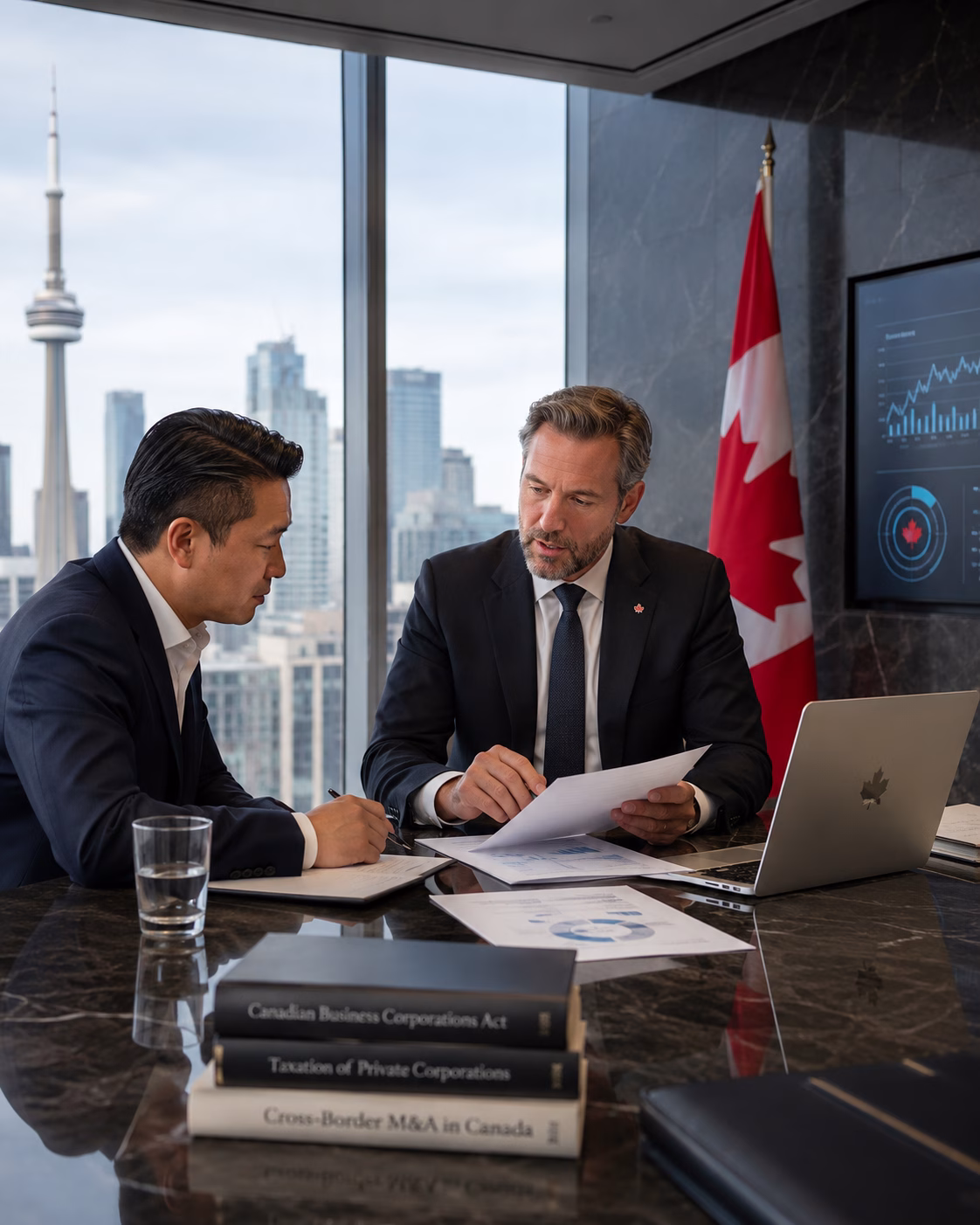 Impôts Ici : Investissements étrangers au Canada Illustration de la page « Investissements étrangers au Canada » d’Impôts Ici
