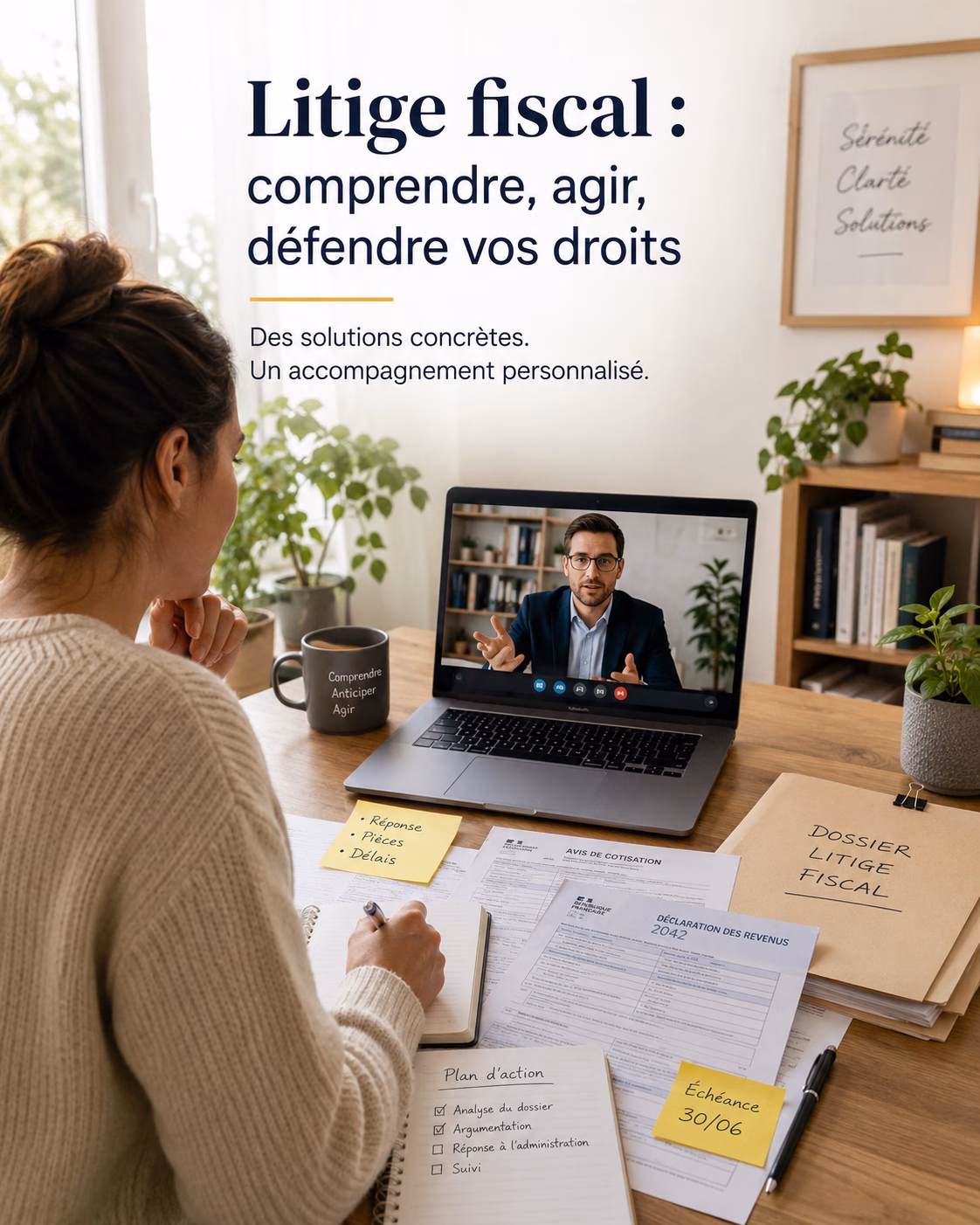 Impôts Ici : Litige fiscal Illustration de la page « Litige fiscal » d’Impôts Ici