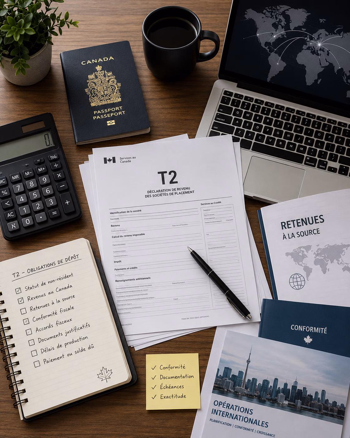 Impôts Ici : Déclaration T2 pour entreprises non-résidentes Illustration de la page « Déclaration T2 pour entreprises non-résidentes » d’Impôts Ici