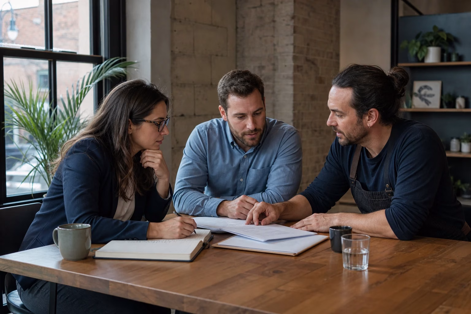Impôts ici: accounting guidance for entrepreneurs Accounting team advising a Montréal entrepreneur