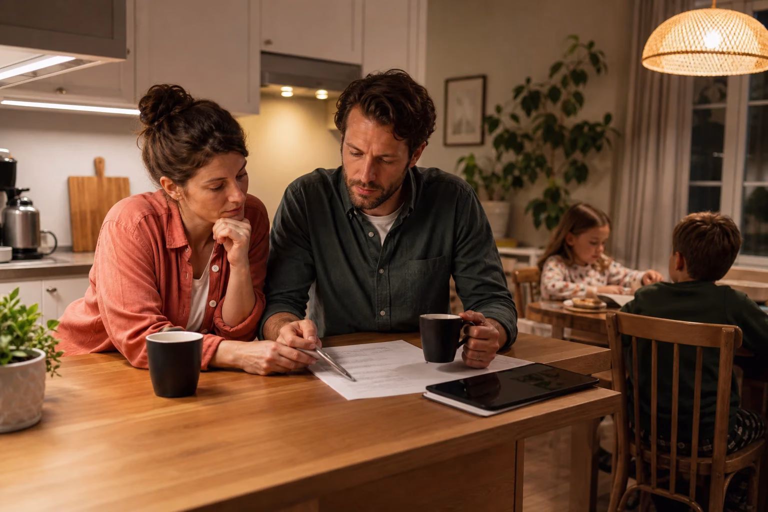 Nouveau fractionnement de revenu pour les familles Couple coordonnant ses finances familiales à la maison